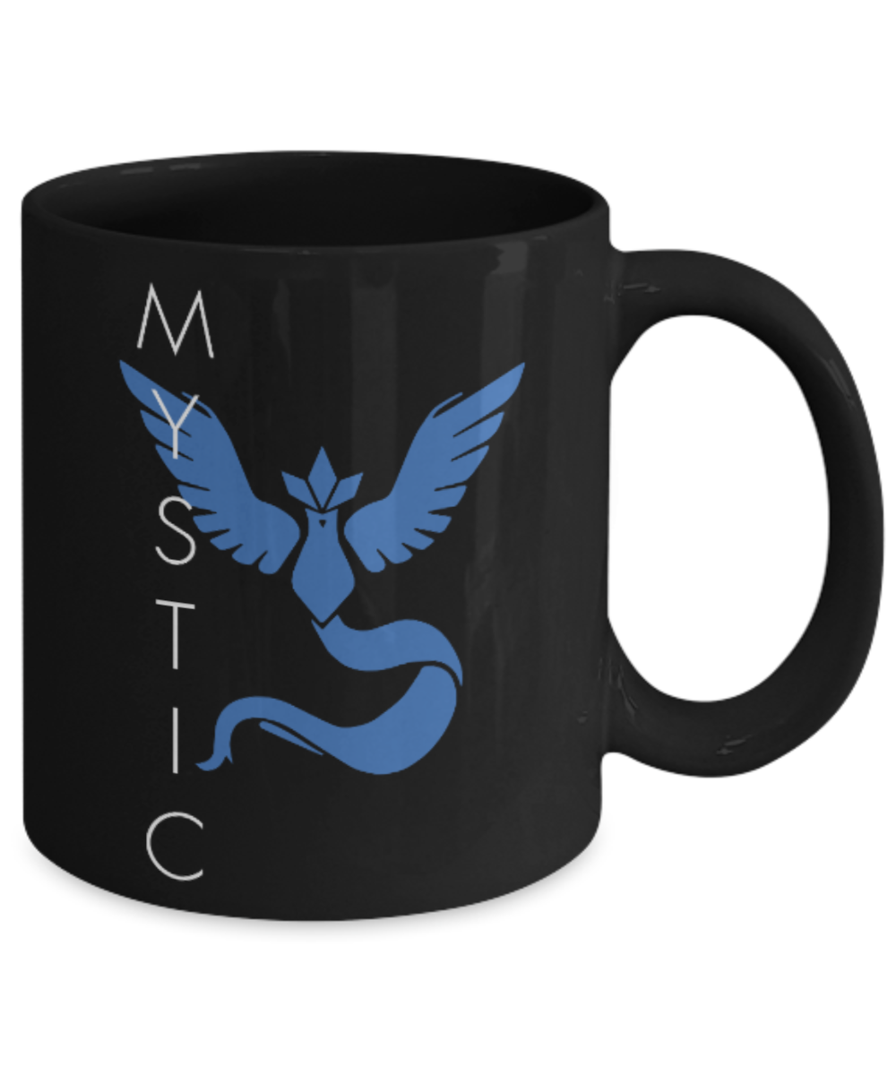 Games Lovers mugs Go Mystic - Black Coffee Mug Porcelain Tea Cup 11 oz - Great Gift