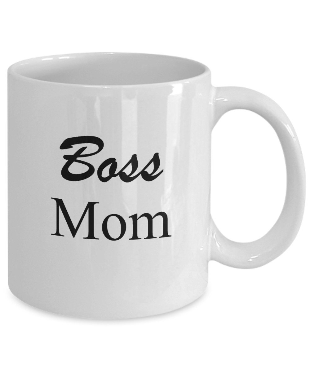 Tired ass mother mug - Boss Mom - White Porcelain Coffee Mug Cute Ceramic Cup 11 oz
