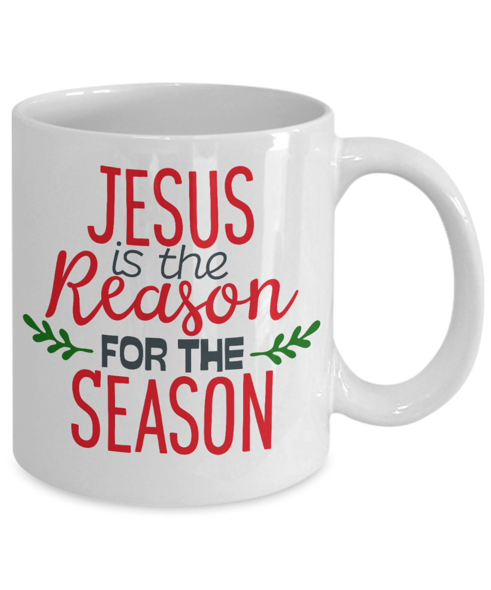 Knightmare before christmas mug - Jesus is the Reason for the Season - Funny Christmas Gift Mugs, Christmas Gifts for family Ceramic Cup White, Funny Mugs Gift Ideas 11 Oz