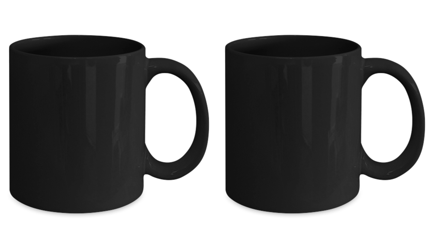 I'm With My Best Friend Couple Mugs -Funny Black Porcelain Black coffee mugs 11 oz