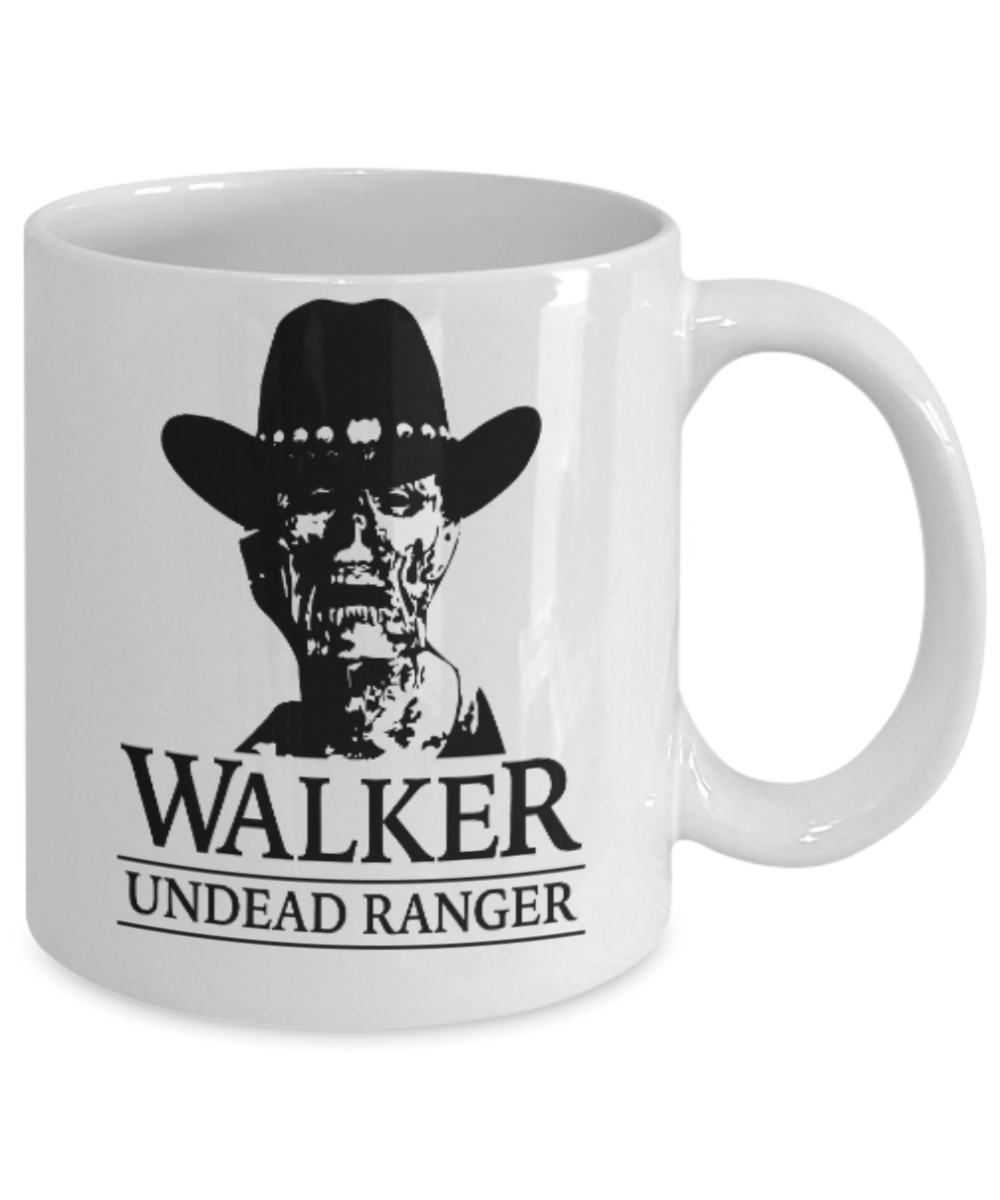Plants vs zombies gift box mugs , Walker Undead Ranger - White Coffee Mug Porcelain Tea Cup 11 oz - Great Gift