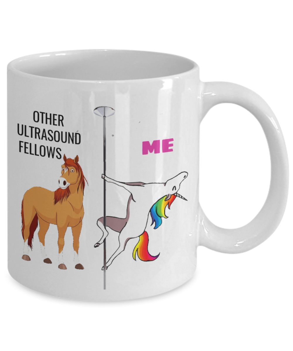 Other Ultrasound Fellows gift for women - other ultrasound fellows unicorn coffee mug - white porcelain coffee 11 oz for grandma, mom, sister, best friend