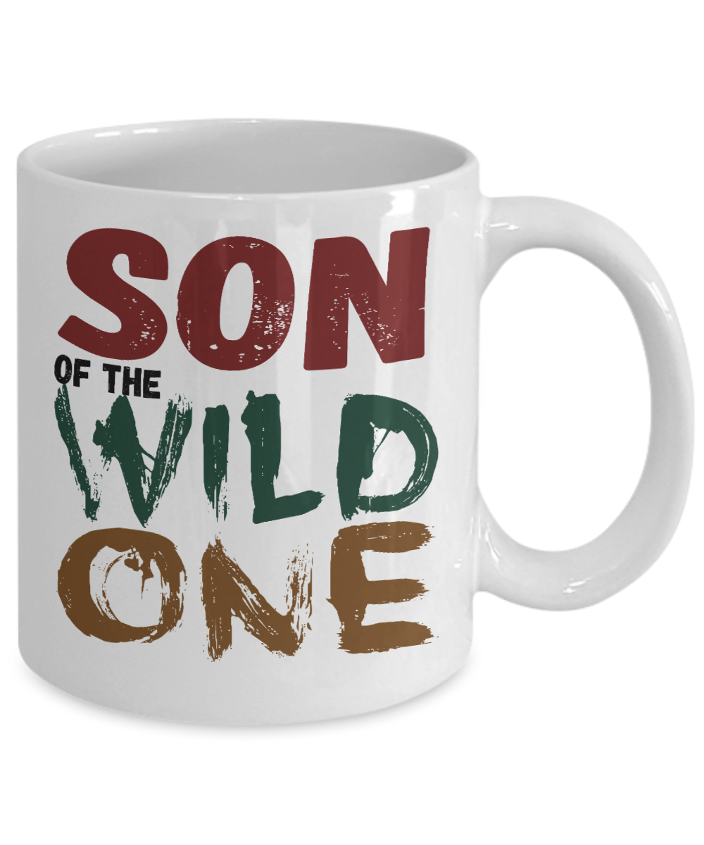 Son Of The Wild One - White Porcelain Coffee Mug 11 Oz Funny Quotes Coffee Mug