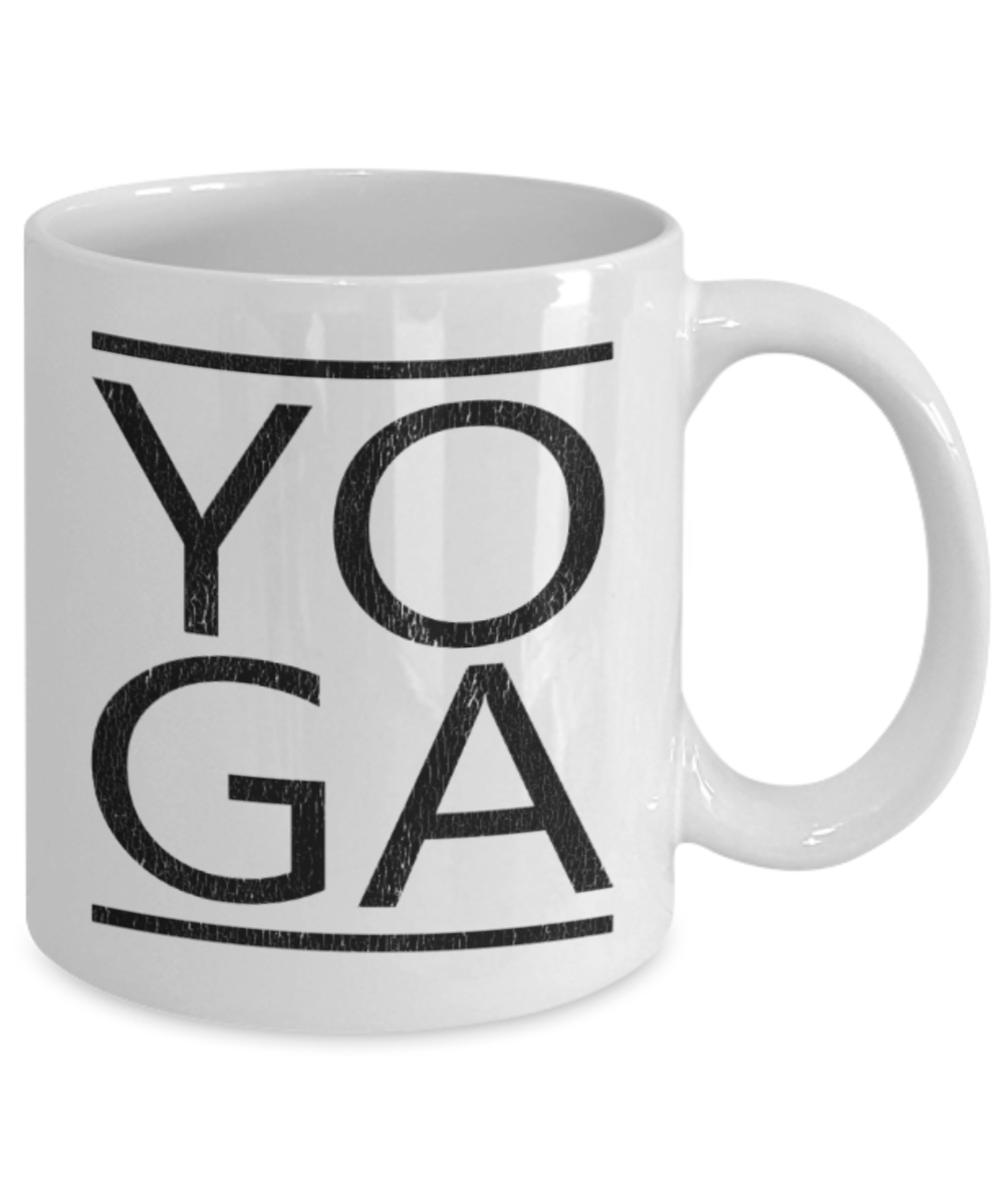Yoga lovers mugs, Yoga - Funny White Porcelain Coffee 11 oz