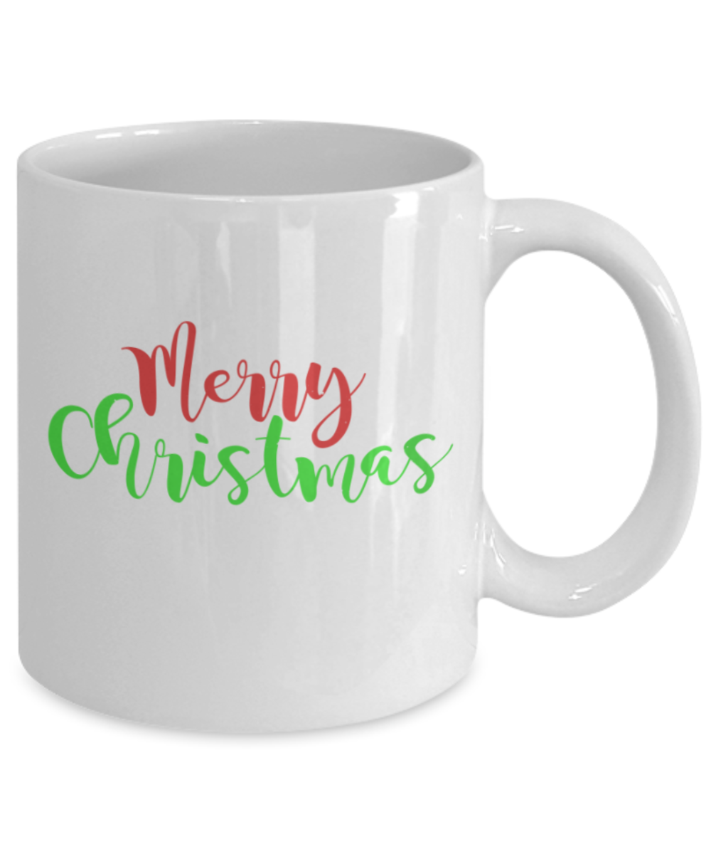 Christmas gift ideas, Merry Christmas - Funny White Porcelain Coffee Mug Cute Ceramic Cup 11 oz