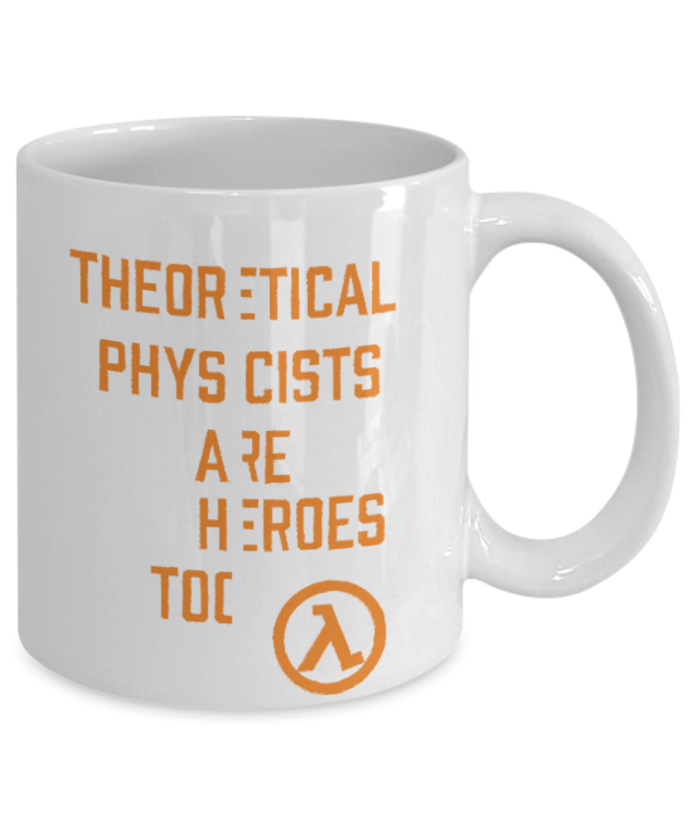 Games Lovers mugs, Theoretical Physicist - White Coffee Mug Porcelain Tea Cup 11 oz - Great Gift