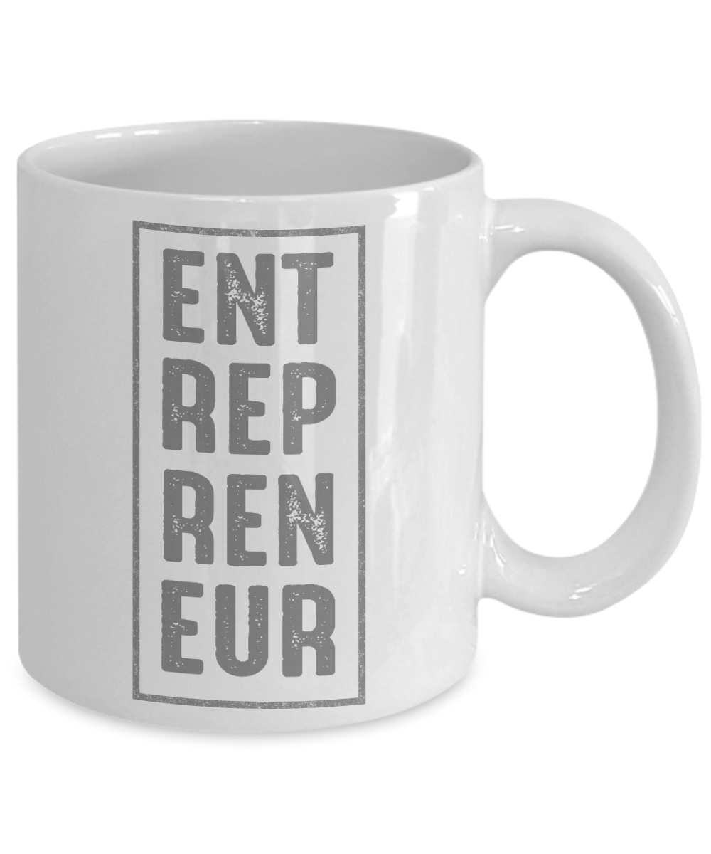 World's Best Boss Coffee Mug,Entrepreneur-White Porcelain Coffee Mug 11 oz For Businessman,Entrepreneur, Boss, CEO