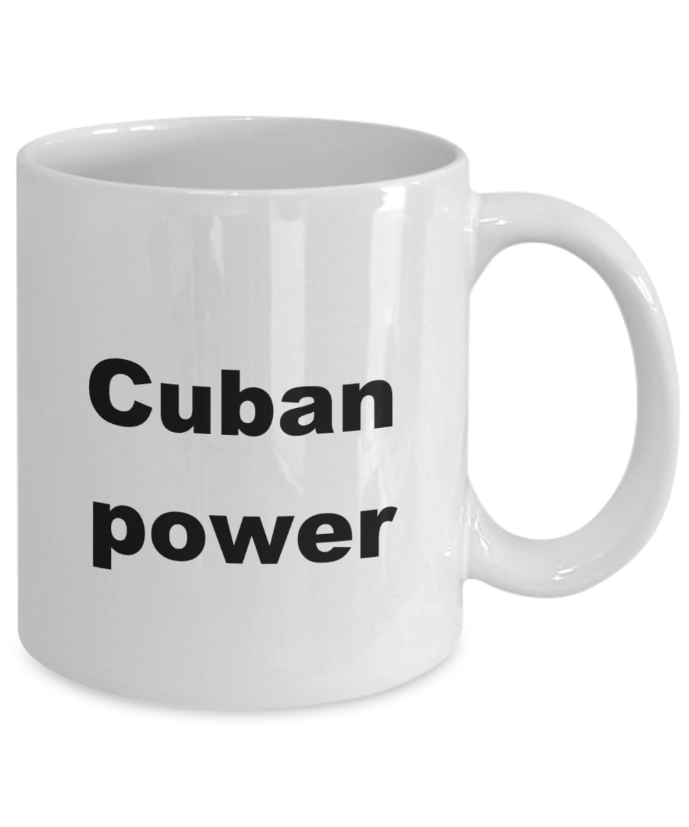 Cuba Love Coffee mug,Cuban Power -White Coffee Mug 11 oz