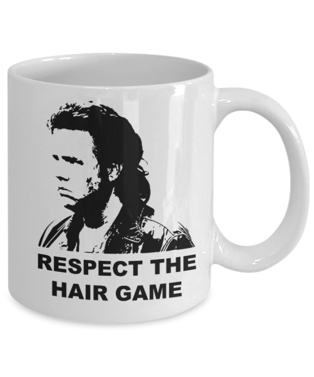 Plants vs zombies gift box mugs , Respect the Hair game - White Coffee Mug Porcelain Tea Cup 11 oz - Great Gift