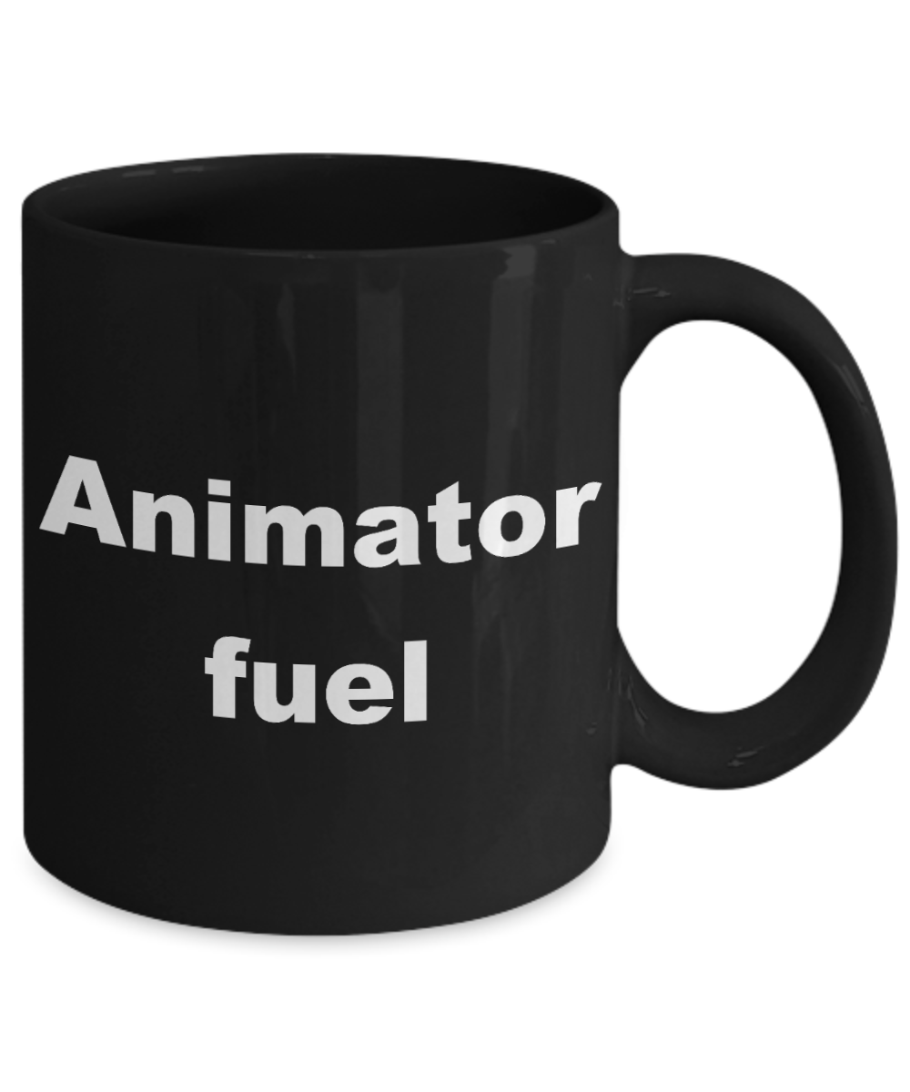 Animation coffee mug,Animator Fuel-Black Coffee Mug 11 oz