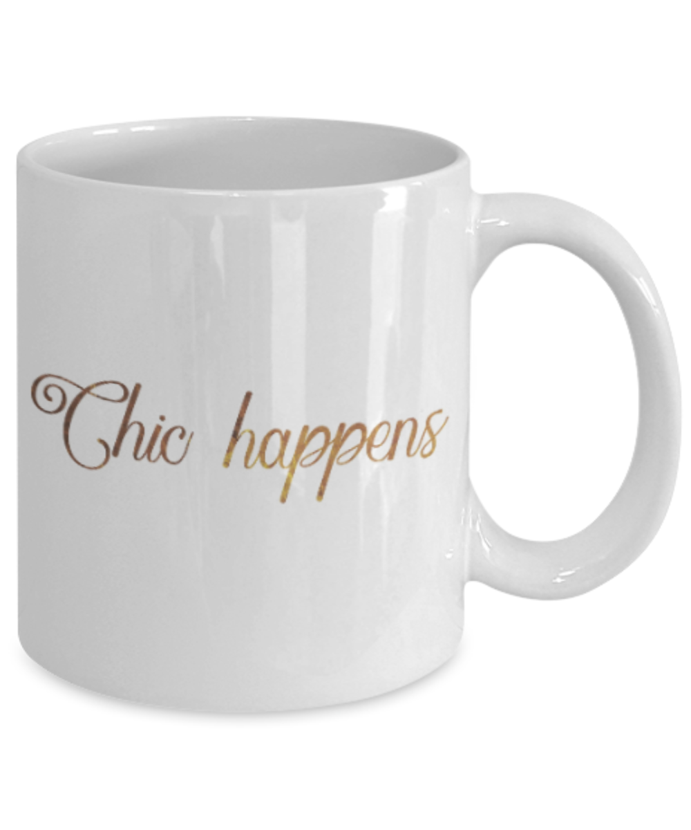 Get well mugs for women , Thic happens - White Coffee Mug Tea Cup 11 oz Gift