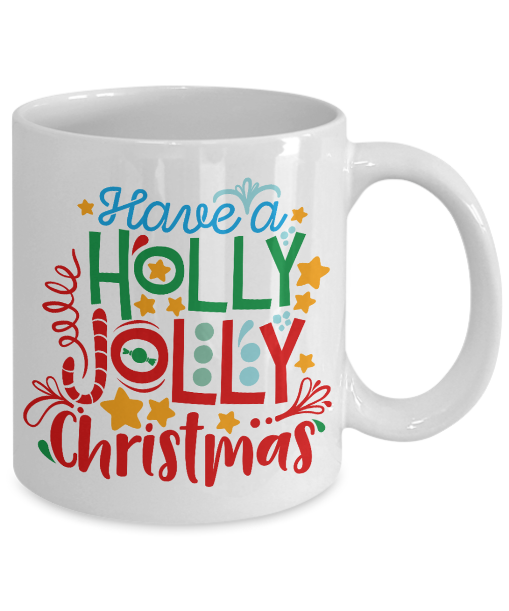Knightmare before christmas mug - Have a Holly Jolly Christmas - Funny Christmas Gift Mugs, Christmas Gifts for family Ceramic Cup White, Funny Mugs Gift Ideas 11 Oz