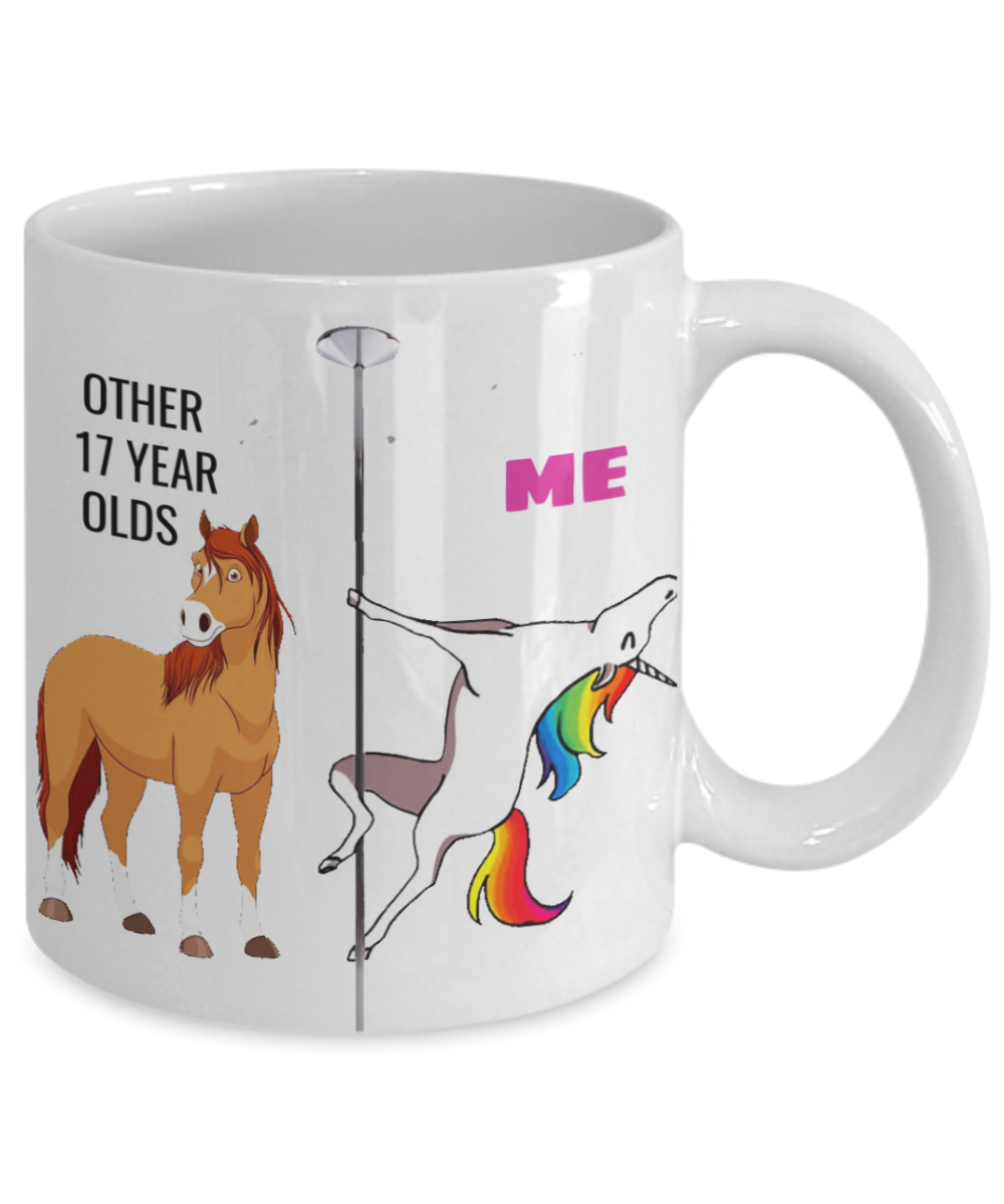 Unicorn Birthday gift 17th Birthday Gift for Women - Other 17 Year Olds Me Unicorn Coffee Mug - Funny White Porcelain Coffee 11 oz for Grandma, Mom, Sister, Best Friend, Women, Her - Born In 2003