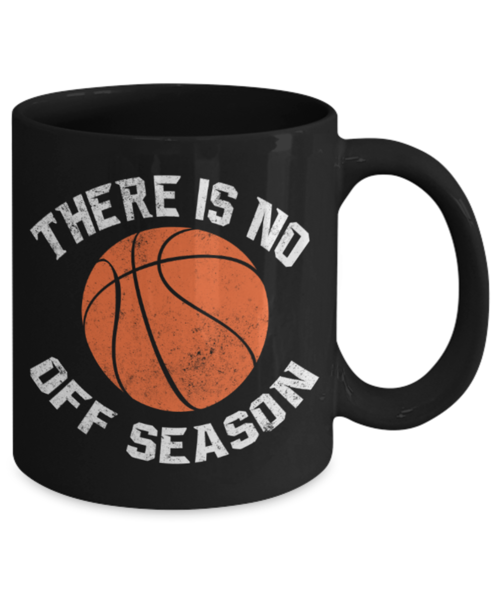 Baseball lovers mugs, There is no off season for Baseball - Funny Black Porcelain Coffee 11 oz