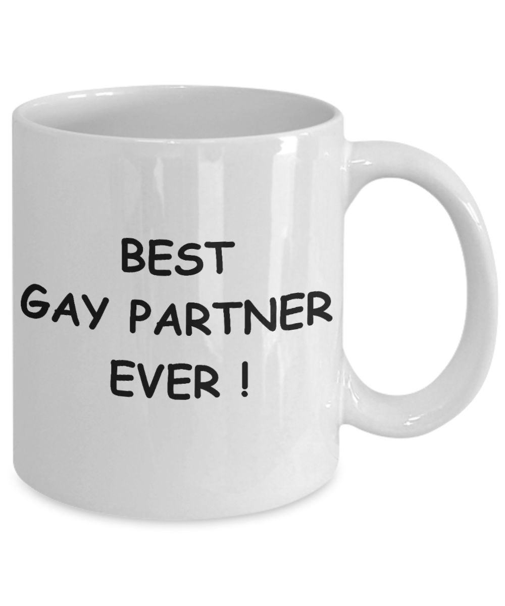 Gay away candy gag gift - Best Gay Partner Ever - Gifts for Gays & Gay Partners, Funny Mugs Gift Ideas 11 Oz