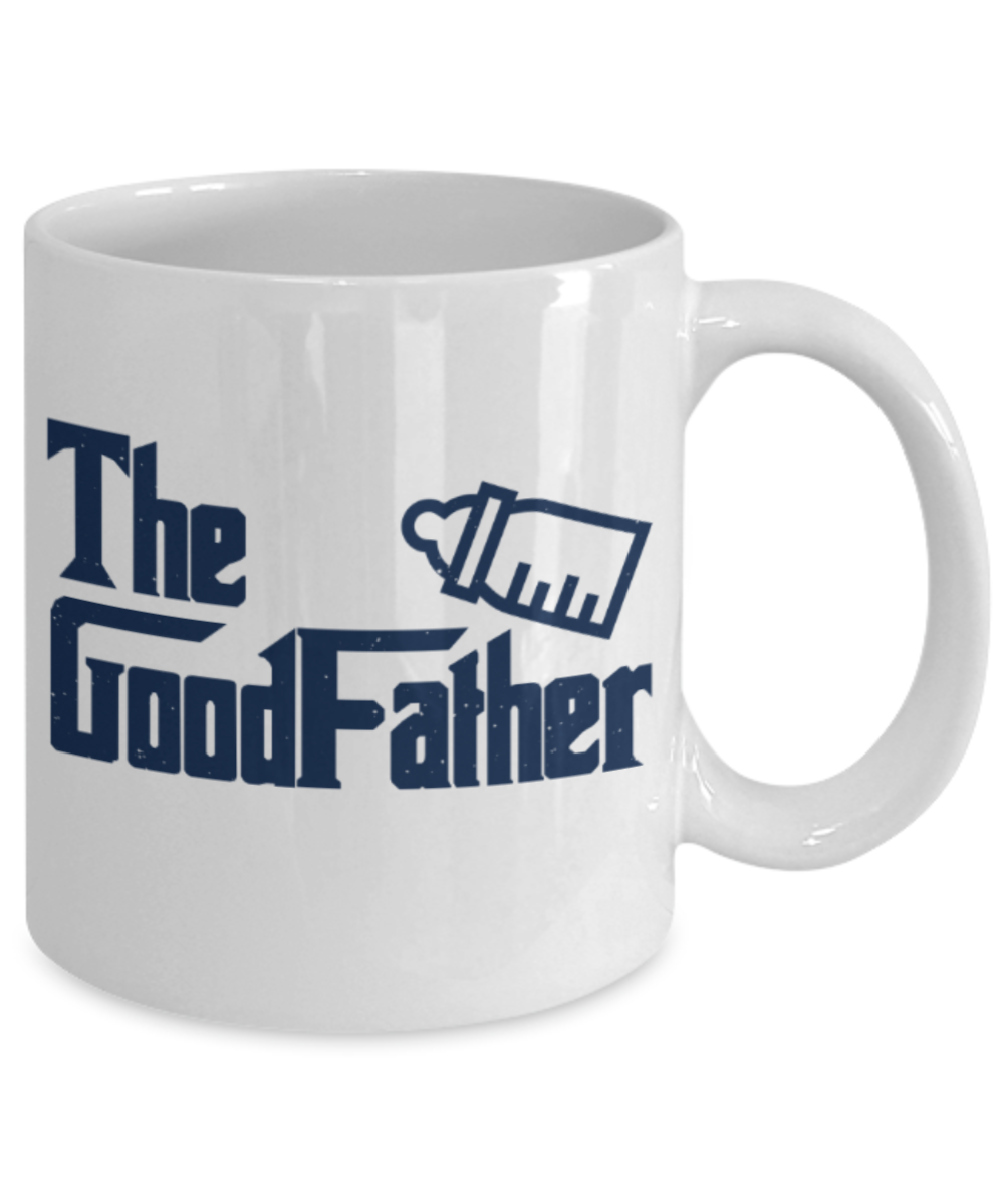 Father son gifts to do together - The GoodFather - White Porcelain Coffee Mug Cute Ceramic Cup 11 oz