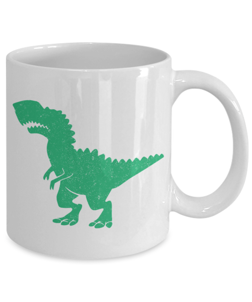 Fitness Lovers mugs , T rex hates Burpees - White Coffee Mug Porcelain Tea Cup 11 oz - Great Gift