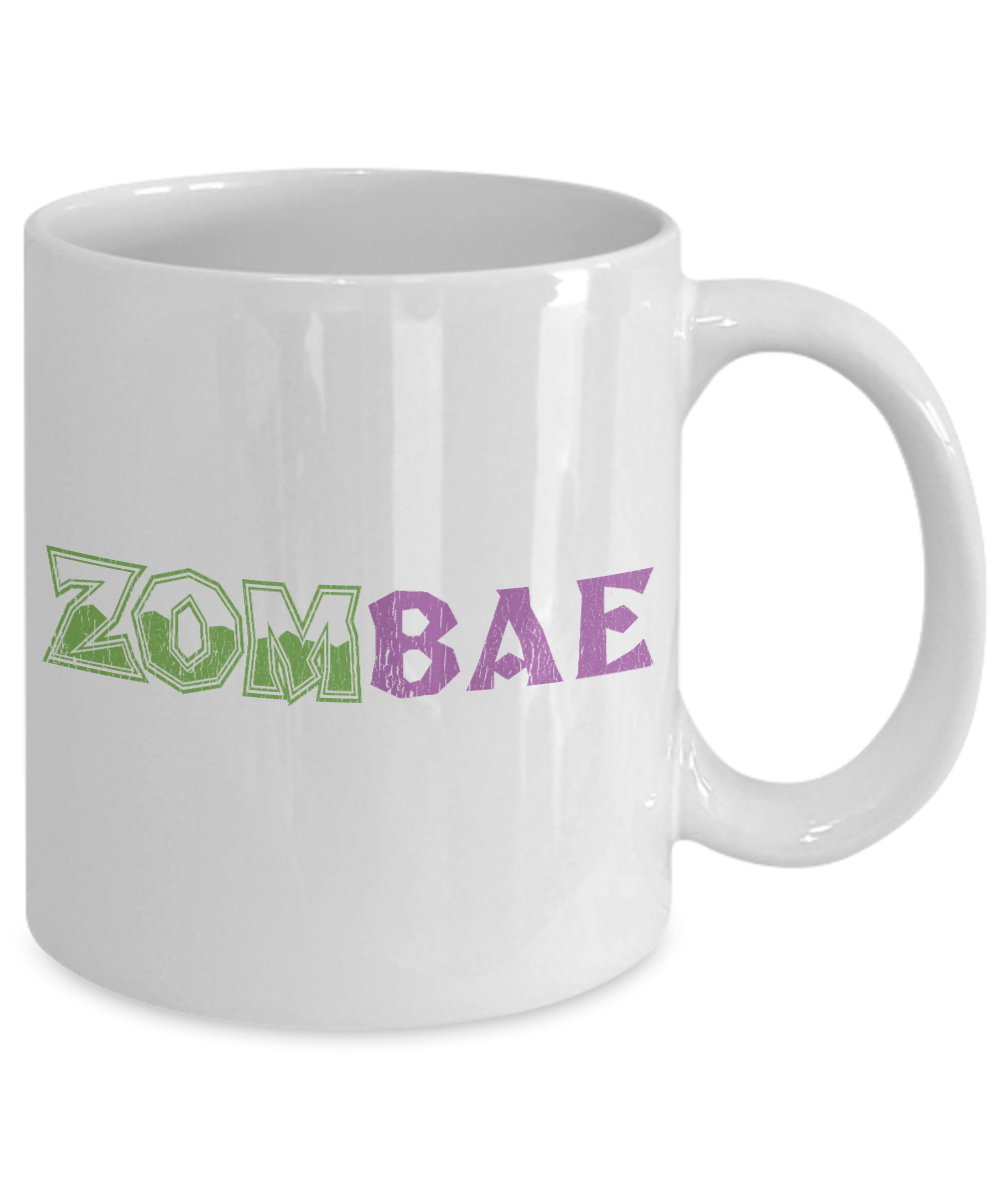 Halloween Coffee Mug, Zombae - White Porcelain Coffee Mug 11 Oz For Halloween
