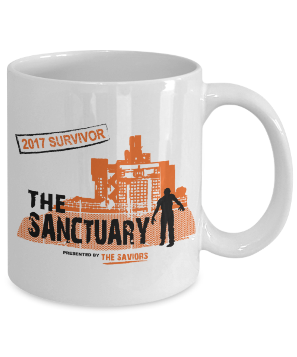 Plants vs zombies gift box mugs , The Sanctuary - White Coffee Mug Porcelain Tea Cup 11 oz - Great Gift