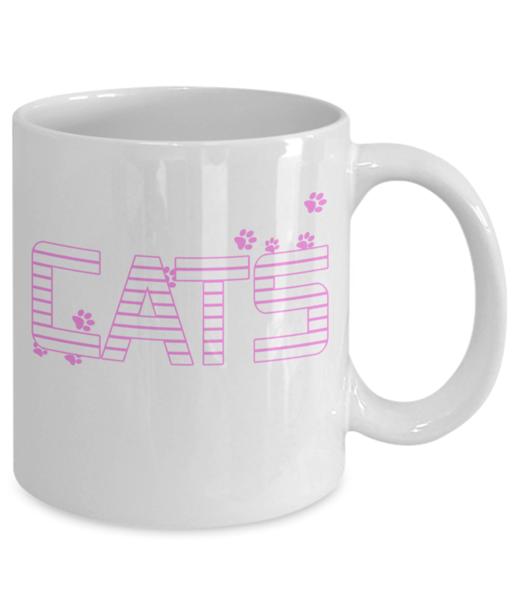Cat Lovers Gifts , Cats People Suck - White Coffee Mug Porcelain Tea Cup 11 oz - Great Gift