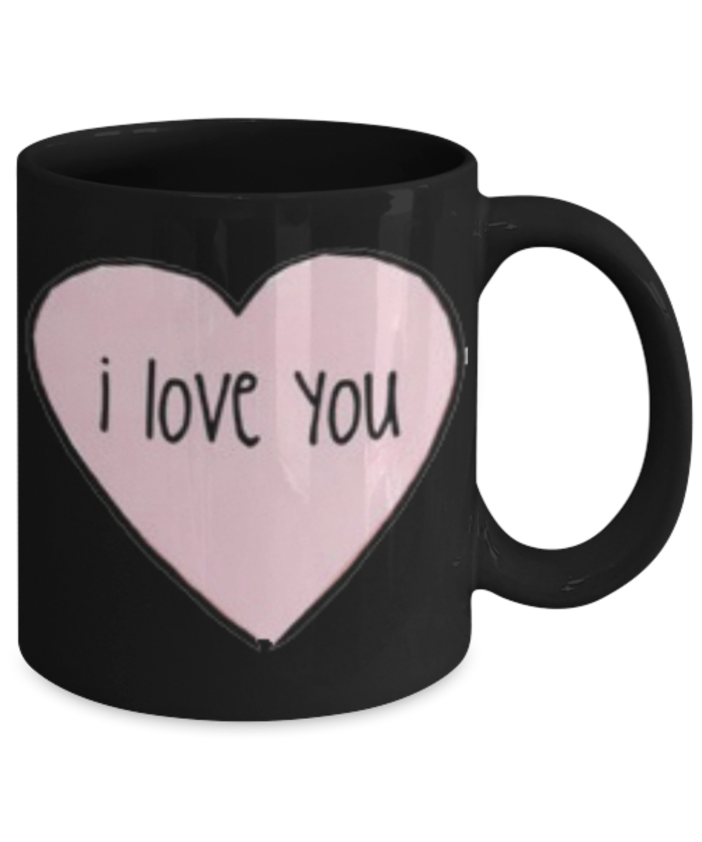Write like a mother f mug, I Love you - Black Porcelain Coffee 11 oz