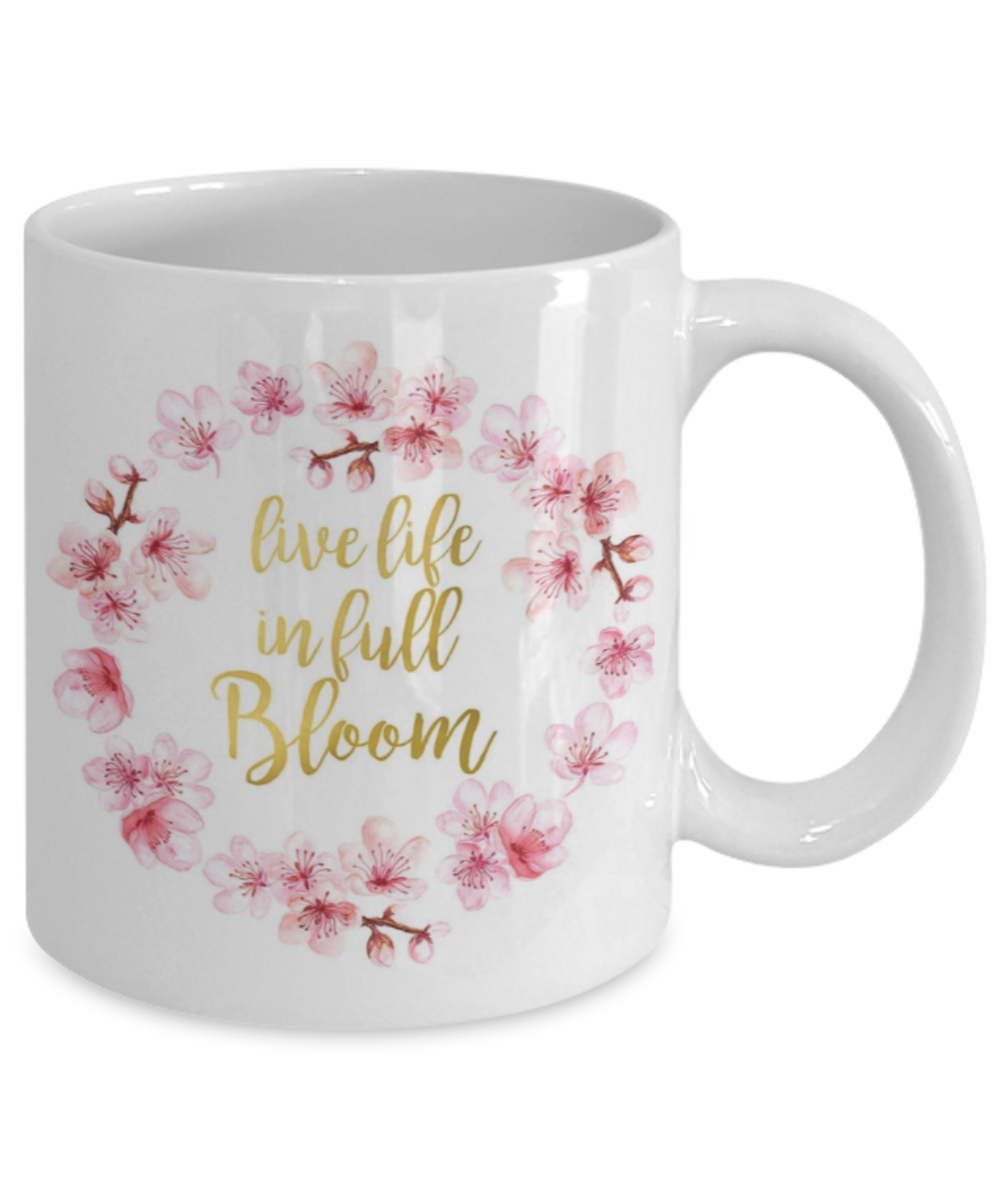Proverbs Bible quotes , Live life in full bloom - White Coffee Mug Tea Cup 11 oz Gift