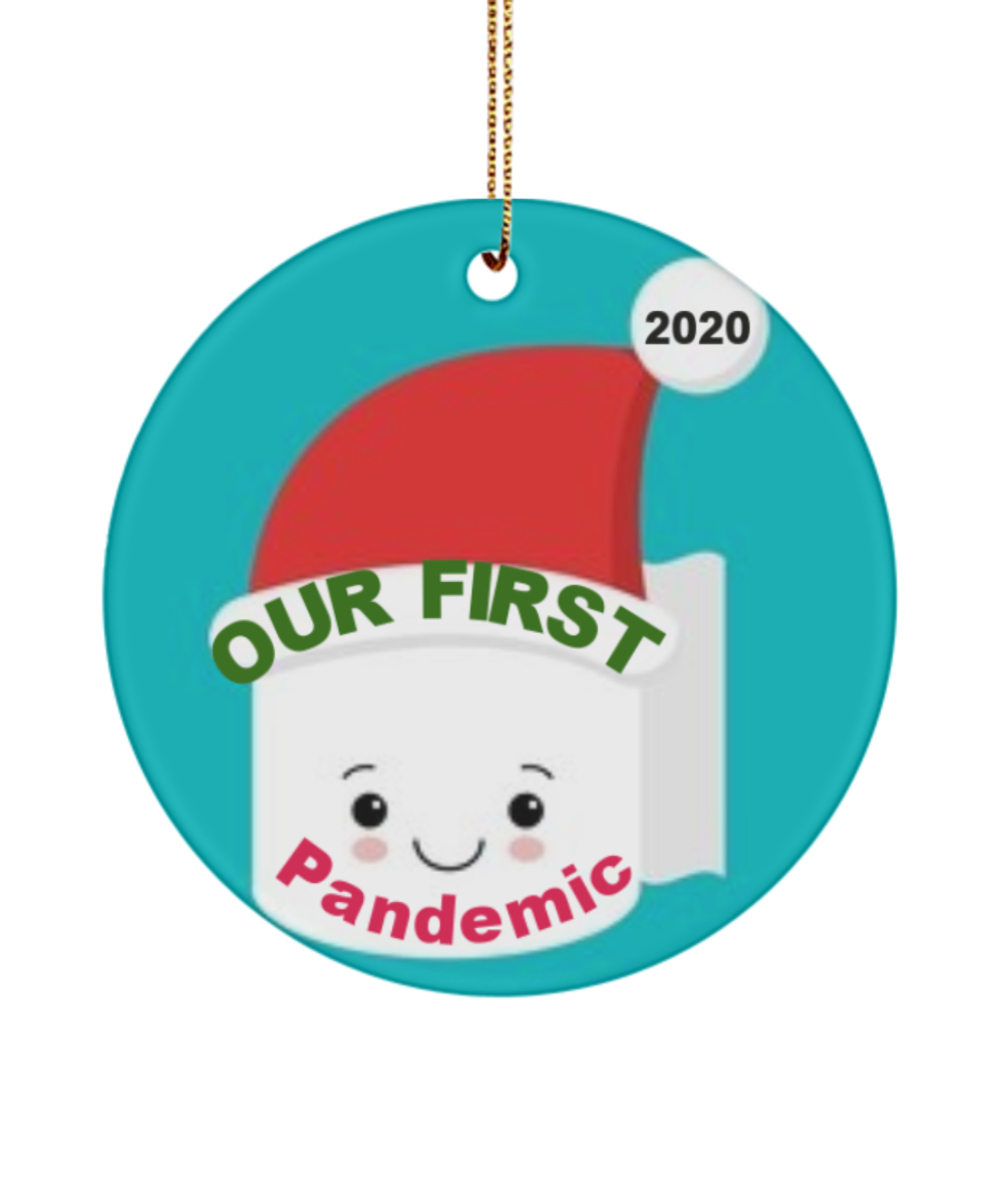 Our First Pandemic Ornament, Pandemic Christmas Ornament, Santa Ornament, Pandemic Xmas Ornament, Pandemic Christmas Gift