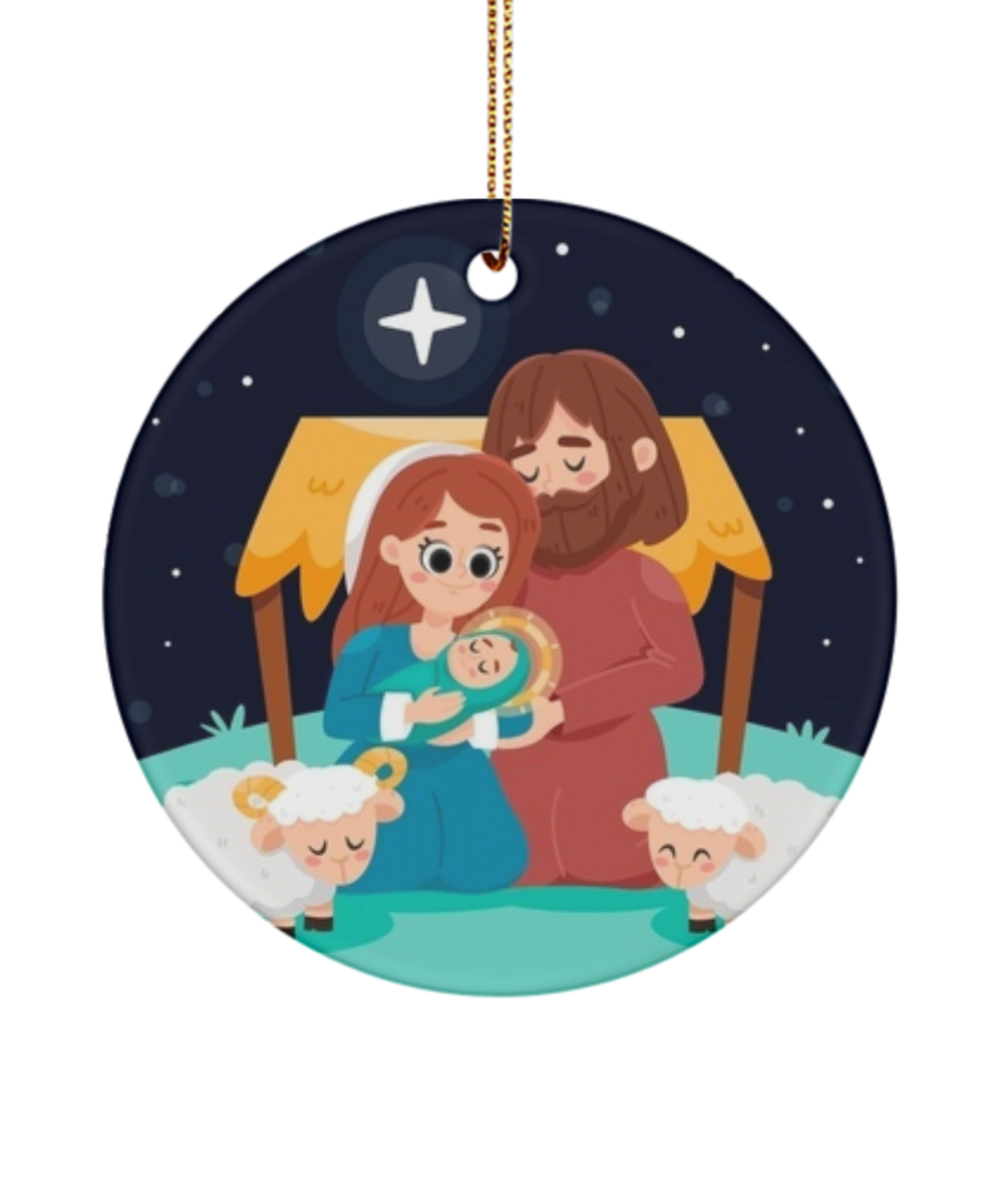 Happy Birthday Jesus Ornament, Funny Ornament,Jesus Ornament, Christmas Ornament