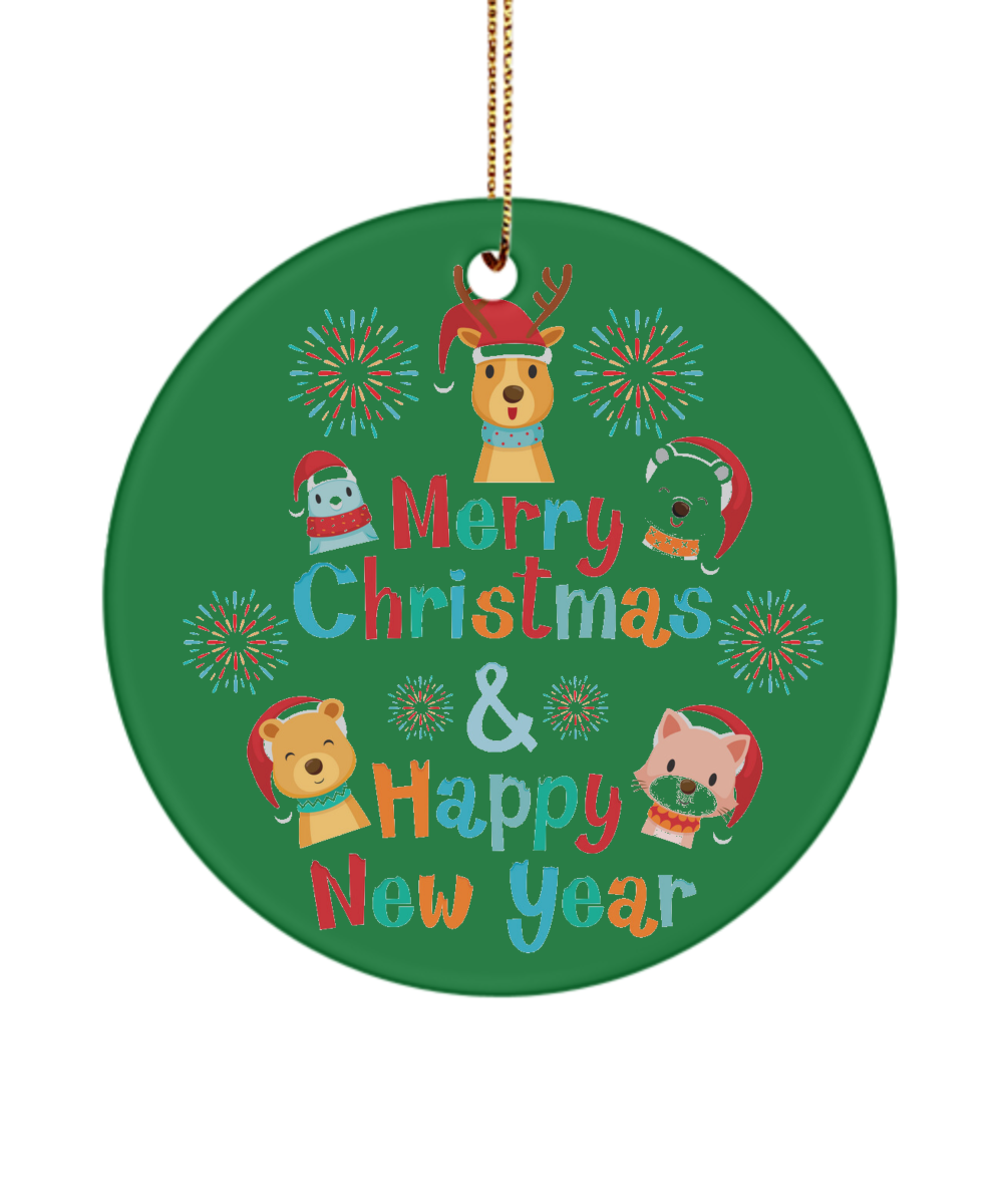 2020 Ornament-We Wish You A Merry Christmas And A Happy New Year Ornament- Christmas and new year ornament