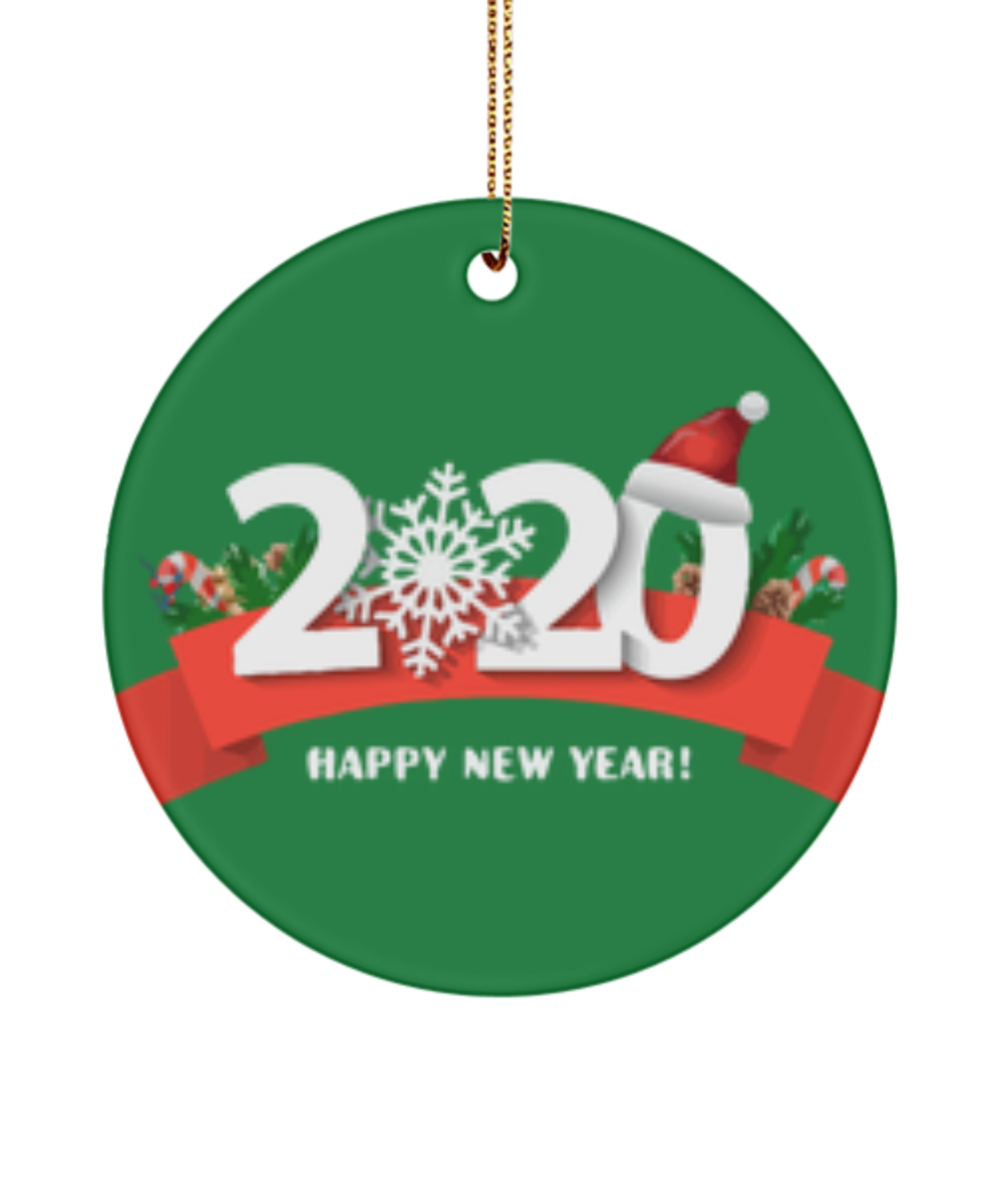 2020 Ornament - Funny Ornament - 2020 Happy New Year Ornament - Gag Gift - Funny Christmas Gift - Quarantine Ornament - Funny 2020 Gift