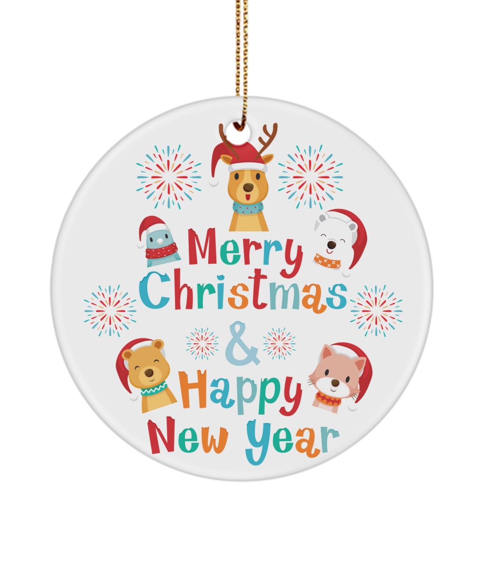 We Wish You A Merry Christmas And A Happy New Year Ornament- 2020 ornament, Christmas and new year ornament