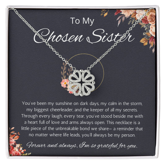 Soul Sister Necklace, Unbiological Sister Gift, Sister by Choice Necklace, Best Friend Gift, BFF gift Necklace, To My Non Biological Sister Magnetic Hearts Necklace