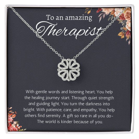 Therapist Gift Necklace Magnetic Heart jewelry for Mental Health Physical Speech EVO Child Massage Therapist Psychologist Appreciation