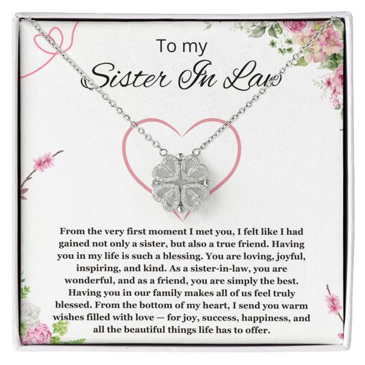 Sister in Law Jewelry Sister-in-Law Birthday Gift for Sister in Law Gift from Bride Wedding Birthday Magnetic Heart Necklace