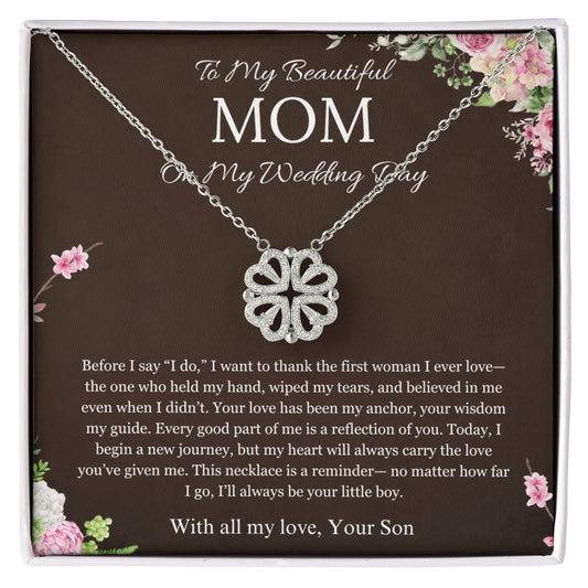 Mother of the Groom Gift From Son To Mom Gift Magnetic Heart  Wedding Gift Necklace Groom to Mother Son to Mother Gift For Wedding