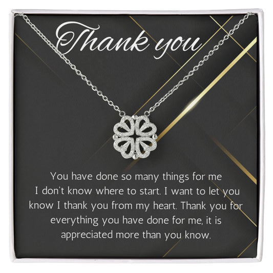 Thank you necklace thank you gift appreciation gift gratitude gift thank you jewelry Magnetic Heart necklace, gift for teacher nurse