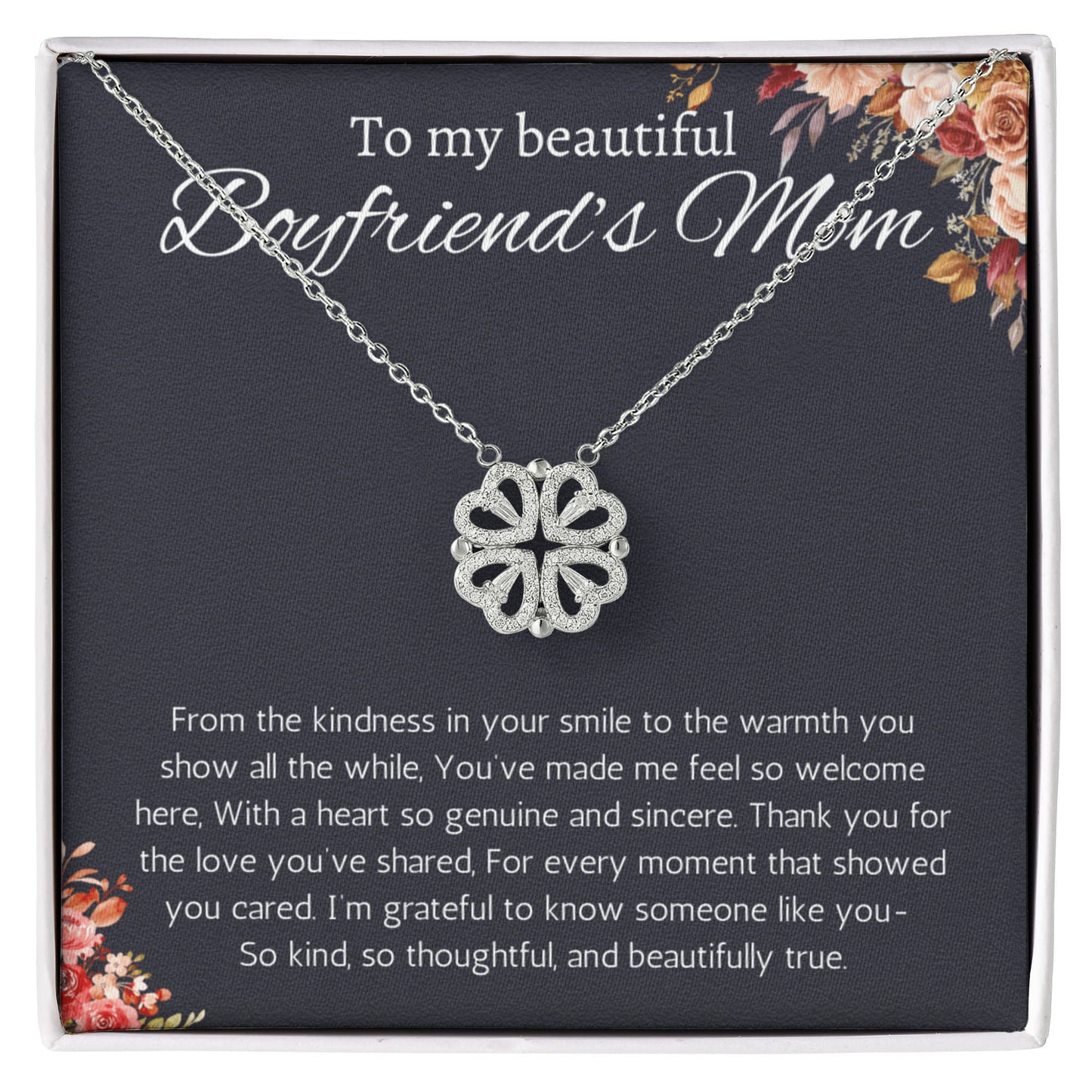 Boyfriends Mom Gift Gifts for Boyfriend's Mom To My Boyfriends Mom Necklace Christmas Gift Mother's Day Birthday