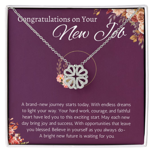 New Job Gift for Her Necklace Congratulations Gift New Job Colleague Leaving Gift New Job Gifts for Woman Magnetic Heart Jewelry