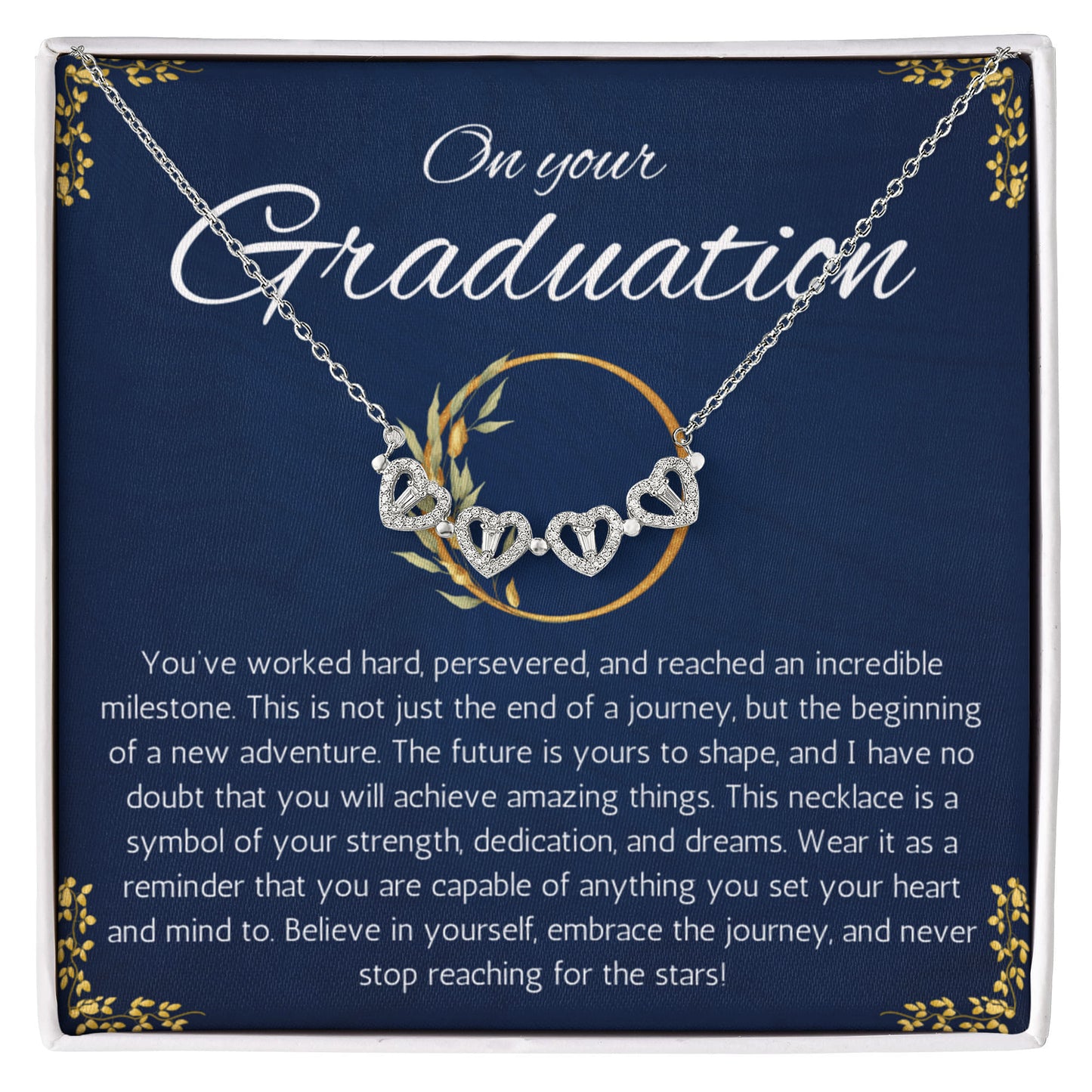 College Graduation Gift For Her, Phd Graduation Gift Necklace for Daughter, Magnetic Heart Jewelry for Graduation, High School Graduation