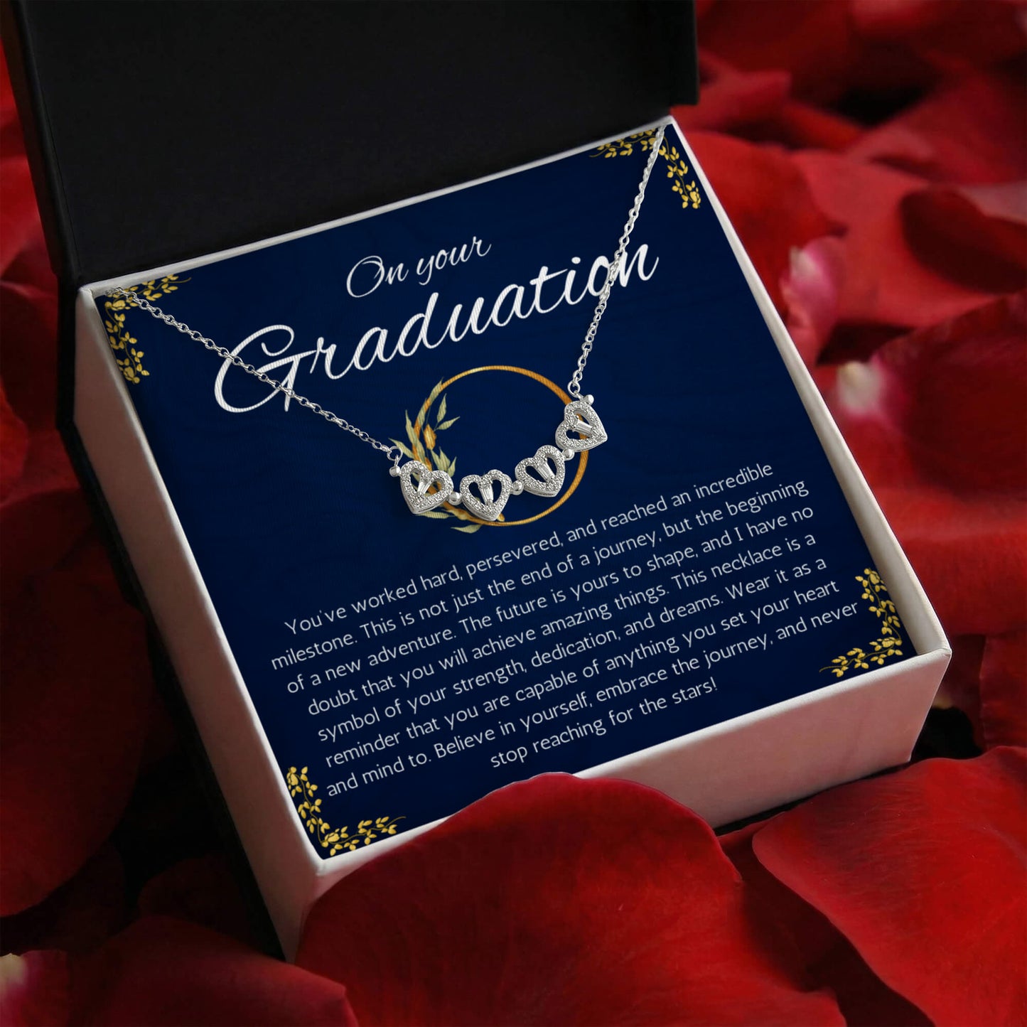 College Graduation Gift For Her, Phd Graduation Gift Necklace for Daughter, Magnetic Heart Jewelry for Graduation, High School Graduation