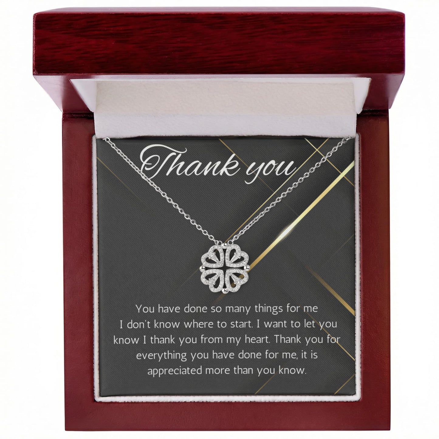 Thank you necklace thank you gift appreciation gift gratitude gift thank you jewelry Magnetic Heart necklace, gift for teacher nurse