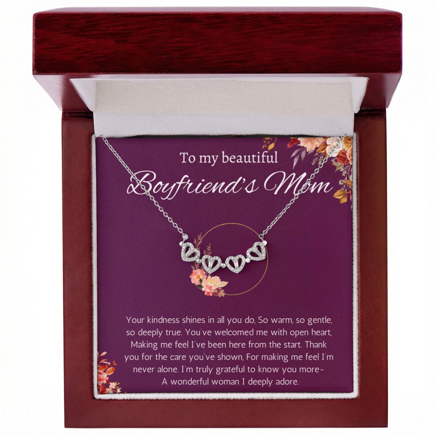 Boyfriends Mom Gift for Mother's Day Birthday Gifts for Boyfriend's Mom To My Boyfriends Mom Necklace Christmas Gift