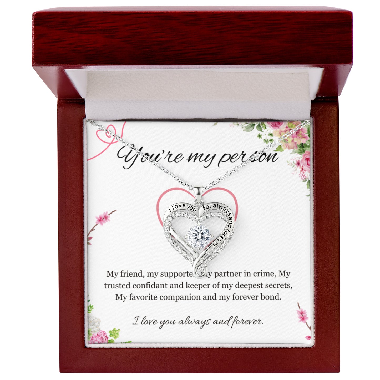 You are my Person Necklace, Best Friend Gift Necklace, Friendship, BFF, Best Friend Love you Always Jewelry