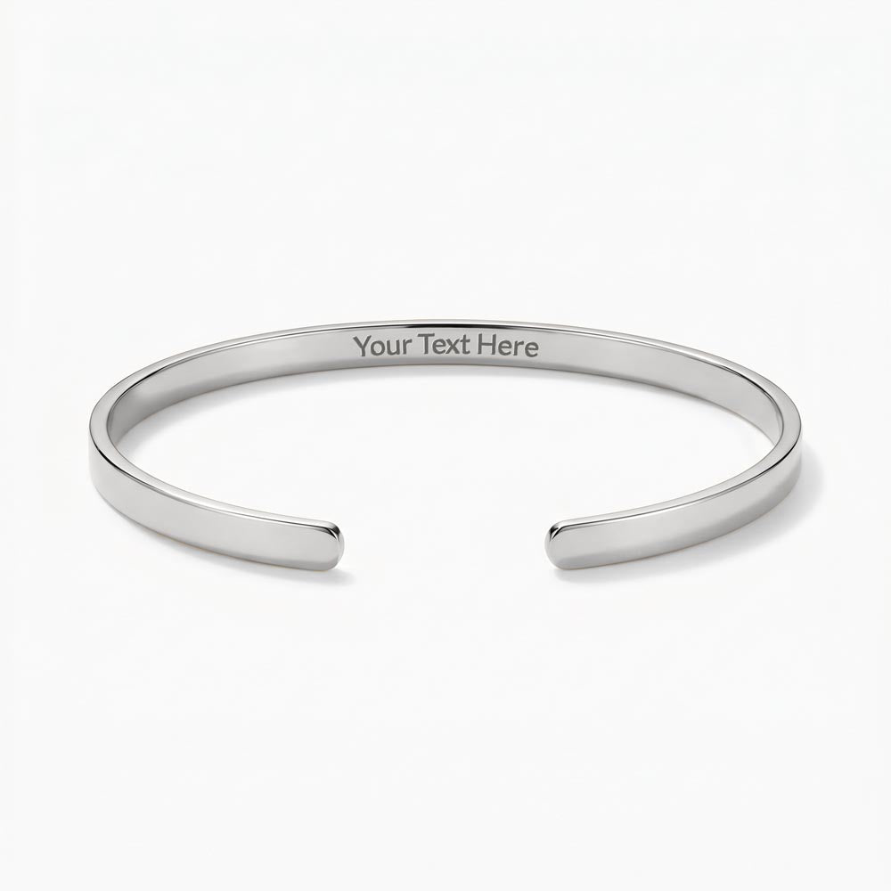 Grandson Gift Custom Engraved Stainless Steel Cuff for Grandson From Grandma Grandpa Nana Graduation Birthday Christmas Gift