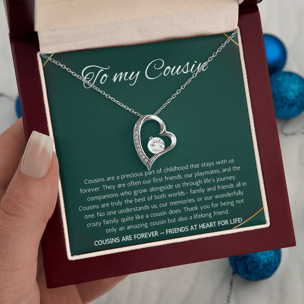 Cousin Gift Necklace, Cousin Best Friend Present, Cousins Christmas, Graduation Birthday, Gift Necklace Forever Love