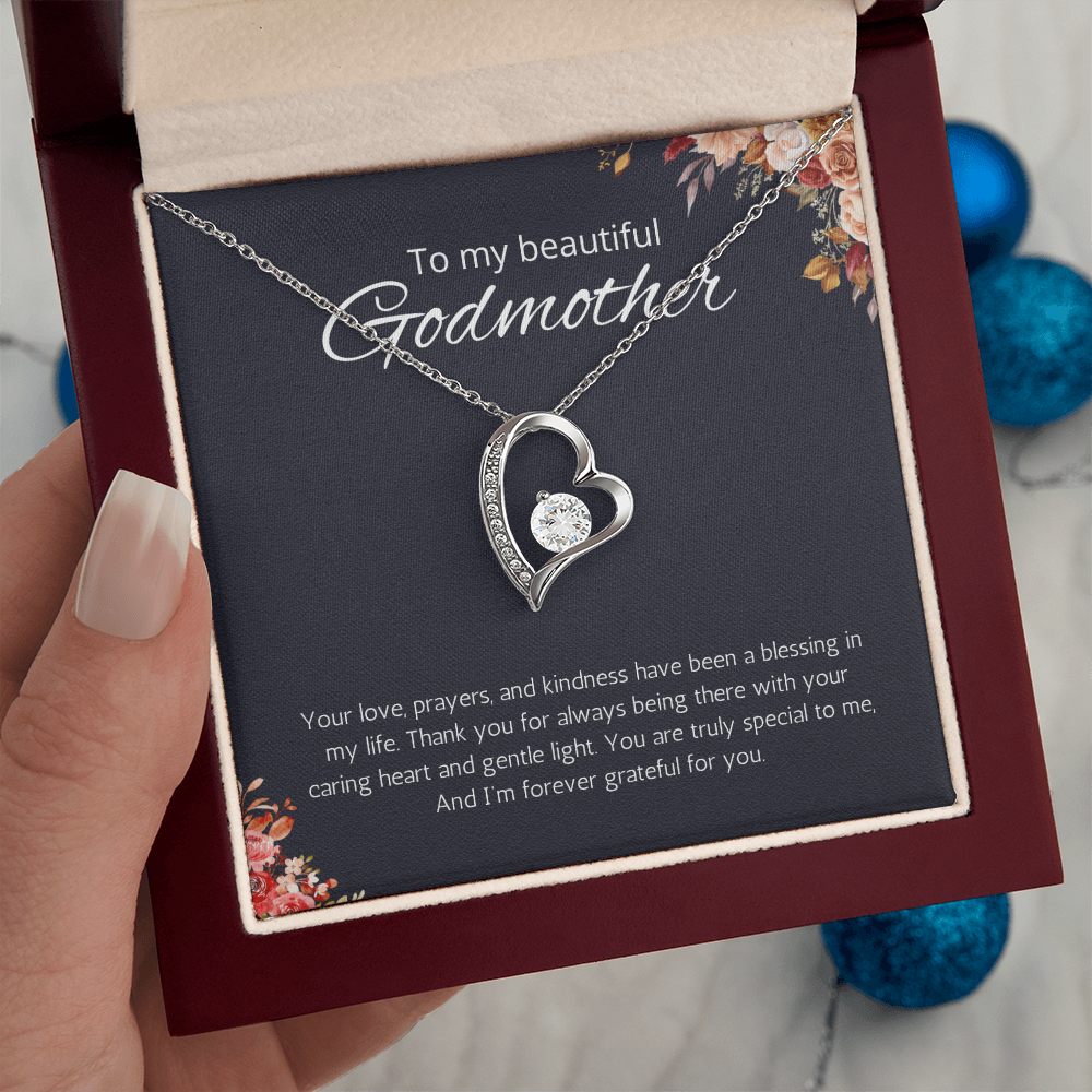 Granddaughter Gift Necklace for Birthday Graduation Forever Love Jewelry from Grandpa Grandma
