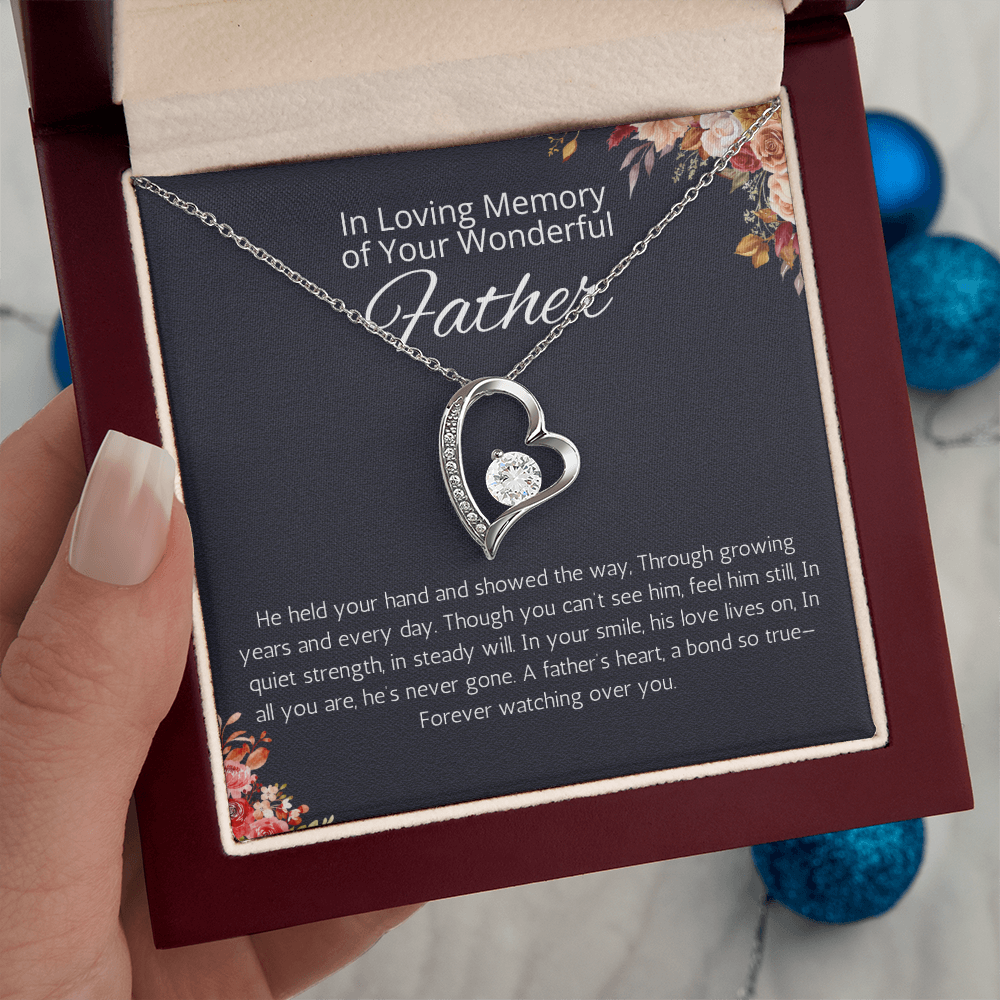 Loss Of Father Gift Necklace, Father Remembrance Necklace to Daughter, Bereavement Gift Dad Memorial Gift, Dad Condolence Gift, Grief Gift