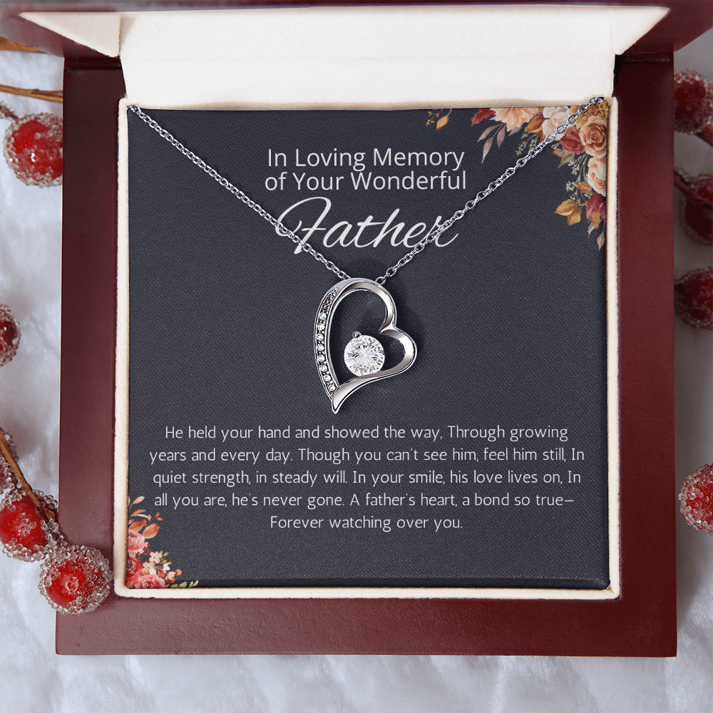 Loss Of Father Gift Necklace, Father Remembrance Necklace to Daughter, Bereavement Gift Dad Memorial Gift, Dad Condolence Gift, Grief Gift