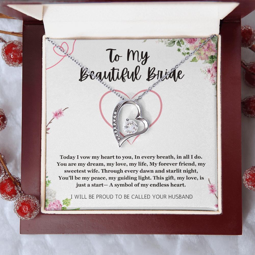 Wedding Day Gift For Bride From Groom, Forever Love Jewelry For Bride From Groom, Wedding gift From Groom, Wedding Gift For Bride