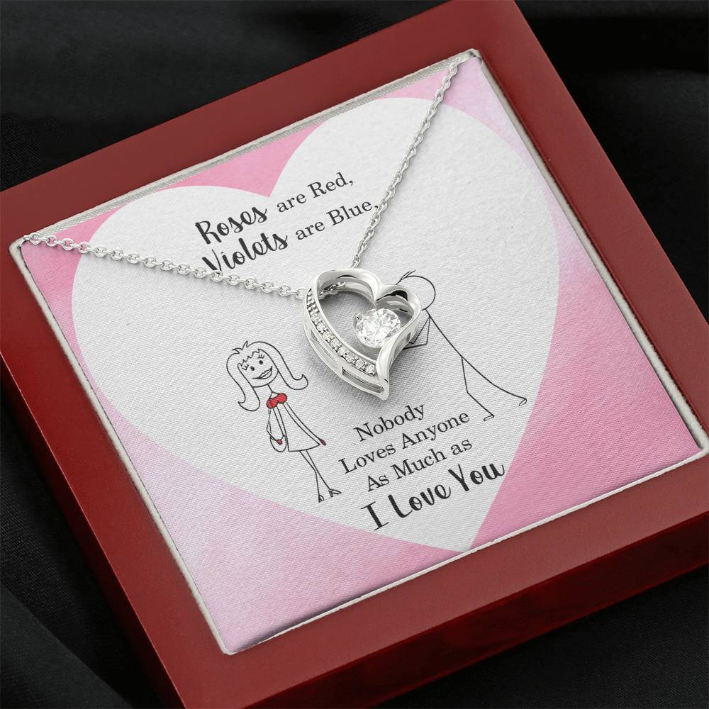 Soulmate Gift Necklace, Birthday Gift Necklace For Girlfriend, Soulmate, Wife, Valentines Day, Anniversary Gift Jewelry Forever Love Necklace